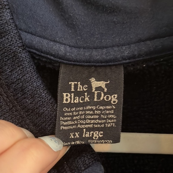 The Black Dog Vest Navy Blue Vacation Preppy Casual Outdoor XXL Sailing Coastal - Picture 2 of 7